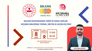 Balkan Düşünce ve Kültür Projesi İlk Dersi Başlıyor