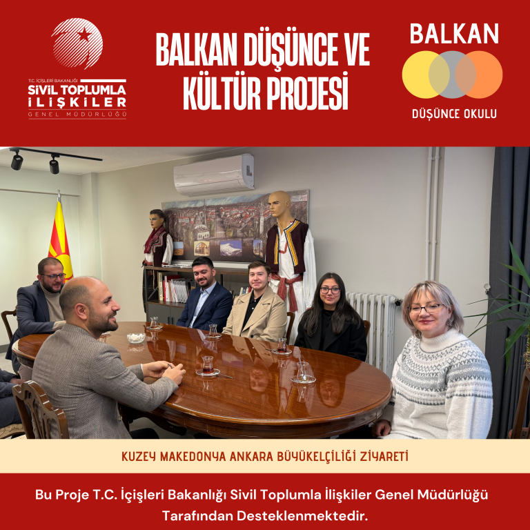 Balkan Düşünce Okulu Heyetinden Kuzey Makedonya’nın Ankara Büyükelçiliği’ne  Ziyaret